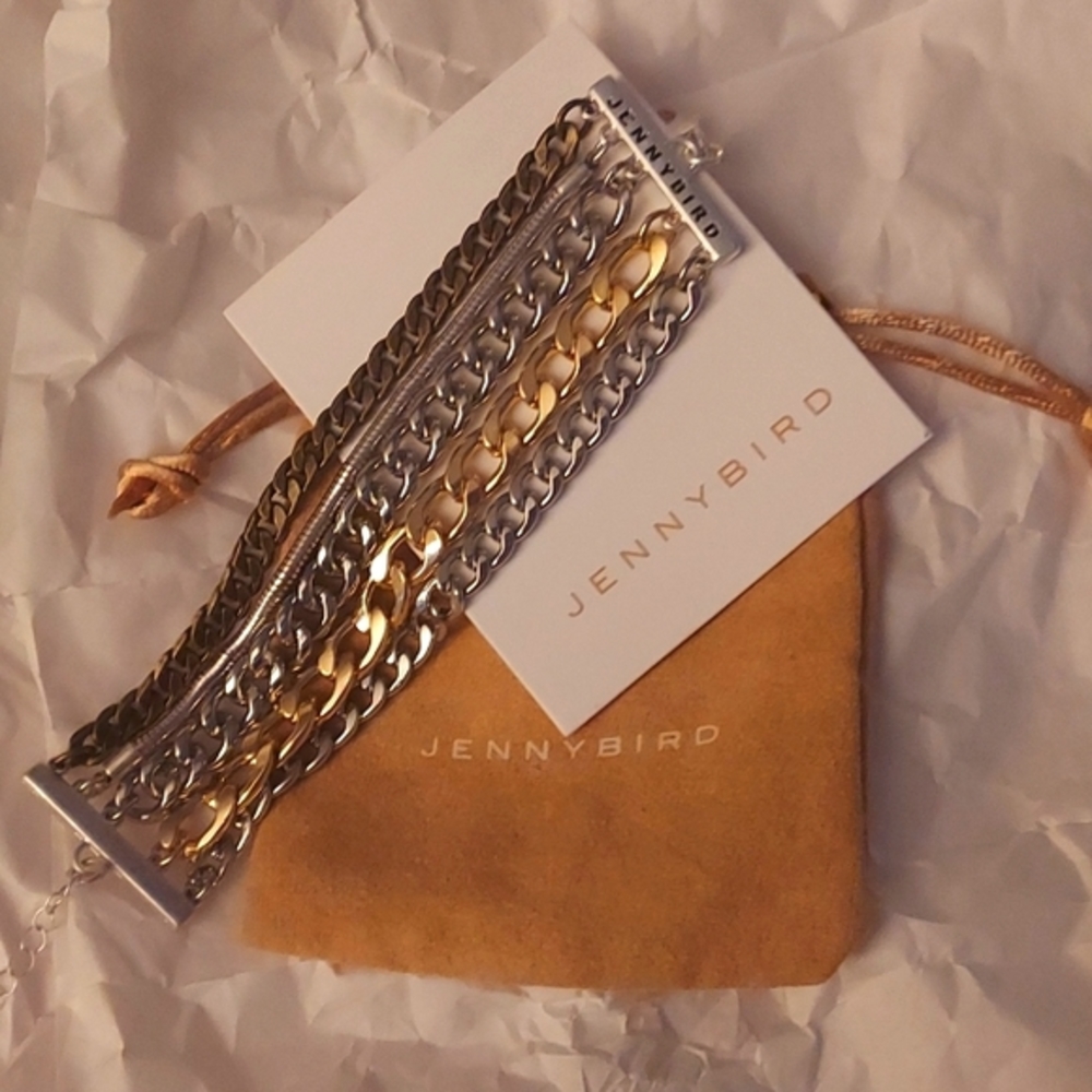 Jenny Bird Multi-metal cuff bracelet